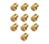 EpheyFIF Lot de 10 buses de brûleur en laiton EVA M6 x 0,75 - Kit de conversion d'injecteur de propane thermique - Buse d'injection de gaz pour chauffe-eau de cuisson