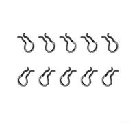 EpheyFIF Lot de 10 clips à ressort pour étrier de frein de vélo pour Shimano XT pour SLX (noir)
