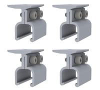 EpheyFIF Lot de 14 colliers de serrage pour fixer des structures solaires photovoltaïques sur des toits en tôle d'aluminium Construction en acier inoxydable