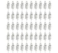 EpheyFIF Lot de 50 goupilles à ressort en acier inoxydable avec aiguille de verrouillage pour appâts souples conçus pour la pêche à l'hameçon à manivelle