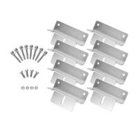 EpheyFIF Lot de 8 supports de montage de panneau solaire, en alliage d'aluminium avec vis et écrous pour panneaux de 50 W-150 W, compatibles avec les installations de camping-car, de bateau, de cabine