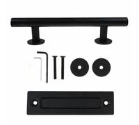 EpheyFIF Poignée de porte de grange coulissante circulaire à tirer pour meubles, armoire, porte en bois, balcon, bouton de tirage