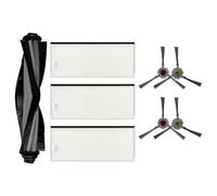 EpheyFIF Pour Ecovacs DEEBOT Buddy Pack U2 Robot Filtres, Brosse principale et Brosses latérales pour sols durs Tapis Accessoires de nettoyage des poils d'animaux