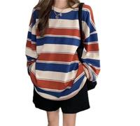 EpheyFIF Sweatshirt assorti unisexe à manches longues streetwear pour | Mode coréenne tendance, rouge pour la couleur disponible, look urbain décontracté, pour une coupe décontractée