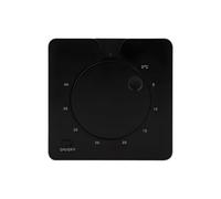 EpheyFIF Thermostat d'ambiance électronique pour chauffage au sol, design encastré 230 V avec contrôle précis de la température ± 0,5 K, boîtier ABS noir et écran LED