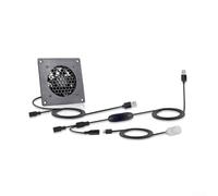 EpheyFIF U10T1225JG Ventilateur de refroidissement USB contrôlé par température 10 vitesses 0-60 °C pour thermostat intelligent circulation d'air Fonctionnement silencieux pour rack serveur Serre