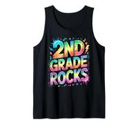 Epic 2ND Grade Rocks Last Day Tiny Humans Teacher Sign My Débardeur