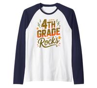 Epic 4th Grade Rocks Panneau à Monter soi-même avec Inscription « First Day Music Teacher Team » Manche Raglan