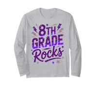 Epic 8TH Grade Rocks, Professeur de Musique pour Le Premier Jour, Filles, Bricolage et écriture Manche Longue