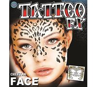Epic Armoury MW-130039 Cheetah Tatouage Temporaire Visage Tatouage Tatouage Tatouage Visage Transfert Mixte Adulte