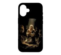 Epic Bible Story Christian Graphic - Daniel and Lions Coque pour iPhone 16