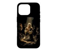 Epic Bible Story Christian Graphic - Daniel and Lions Coque pour iPhone 16 Pro