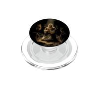 Epic Bible Story Christian Graphic - Daniel and Lions PopSockets PopGrip pour MagSafe