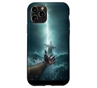 Epic Bible Story Christian Graphic - Jesus Saving Peter Coque pour iPhone 11 Pro
