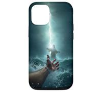 Epic Bible Story Christian Graphic - Jesus Saving Peter Coque pour iPhone 12/12 Pro