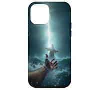 Epic Bible Story Christian Graphic - Jesus Saving Peter Coque pour iPhone 12 Mini