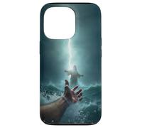 Epic Bible Story Christian Graphic - Jesus Saving Peter Coque pour iPhone 13 Pro