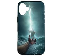Epic Bible Story Christian Graphic - Jesus Saving Peter Coque pour iPhone 16 Plus