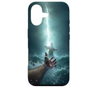 Epic Bible Story Christian Graphic - Jesus Saving Peter Coque pour iPhone 17