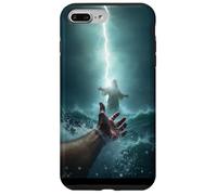 Epic Bible Story Christian Graphic - Jesus Saving Peter Coque pour iPhone 7 Plus/8 Plus