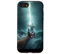 Epic Bible Story Christian Graphic - Jesus Saving Peter Coque pour iPhone SE (2020) / 7/8