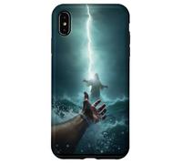 Epic Bible Story Christian Graphic - Jesus Saving Peter Coque pour iPhone XS Max