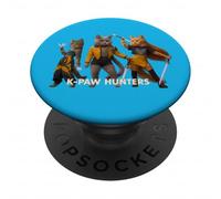 Epic Cat Warriors Parodie Retro Synthwave Esthétique PopSockets PopGrip Adhésif