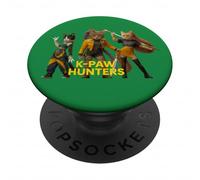Epic Cat Warriors Parodie Retro Synthwave Esthétique PopSockets PopGrip Adhésif
