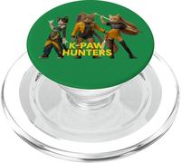 Epic Cat Warriors Parodie Retro Synthwave Esthétique PopSockets PopGrip pour MagSafe