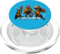 Epic Cat Warriors Parodie Retro Synthwave Esthétique PopSockets PopGrip pour MagSafe
