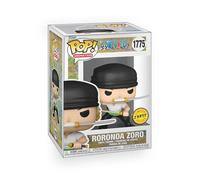 Epic Collectibles Pop Anime : One Piece - Roronoa Zoro en trois épées (variante Chase) Ensemble de figurines en vinyle avec protecteur de boîte Funko compatible
