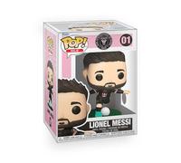 Epic Collectibles Pop Soccer - Figurine en vinyle Lionel Messi Inter-Miami avec boîte de protection compatible avec Funko
