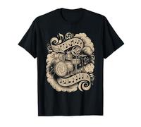 Epic Drums Surrounded by Musical Notes Swirl T-Shirt