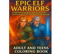 Epic Elf Warriors: A Fantasy Coloring Book of Legendary Elves, Mystical Battles, and Enchanted Realms: For Adults and Teens (8.5" x 11") With 40 Battle-Hardened Elf Images Ready to Color