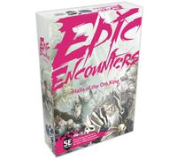 Epic Encounters Hall Of The Orc King Jeu De Rôle Fantastique Rpg Avec 20 Figurines D Orc Tapis De Jeu Double Face Et Livre D Aventure Avec Monster Stats Compatible 5e