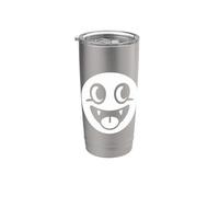 Epic Face Vampire Y2K Emo Goth Gobelet isotherme en acier inoxydable double paroi