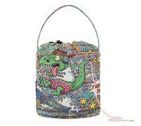 Epic Fail Jurassic Wipeout Sac fourre-tout pour crochet de rangement portable pour kit de tricot
