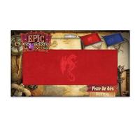 Couloir de Dés - Dragon Rouge - Cuir et Velours - 20 x 40 cm