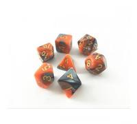 Epic Forge HDB-10 Lot de 7 dés - Fusion Orange et Argent