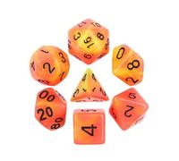 Epic Forge HDGD-04 Lot de 7 Dés en boîte - Feu Phosphorescent