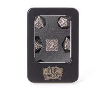 Epic Forge Lot 7 dés métal 16mm (Boite métal) - Interlace Nickel