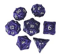 Epic Forge - Lot 7 dés métal Creux - Cthulhu - Violet