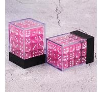 Epic Forge Lot de 36 dés 6 Faces - 12mm- Rose Transparent