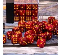 Epic Forge -Lot de 36 dés 6 Faces - Rouge