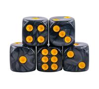 Epic Forge-Lot de 5 Dés 6 Faces - Black Pearl