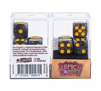 Epic Forge Lot de 5 Dés 6 Faces - Black Pearl