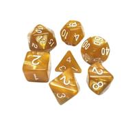 Epic Forge-Lot de 7 Dés en boîte - 16mm- Or nacré