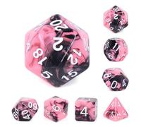 Epic Forge-Lot de 7 dés en boîte - Fusion Noir et Rose