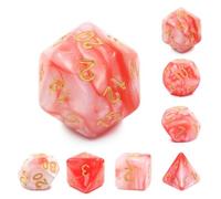 Epic Forge-Lot de 7 dés en boîte - Fusion Rose et Rouge