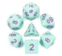 Epic Forge Lot de 7 dés multiformat - 16mm- Rose Menthe